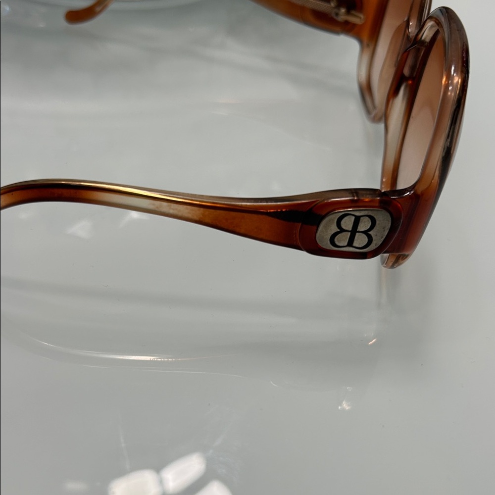 Balenciaga Oversized Brown Gradient Sunglasses - Picture 2 of 9